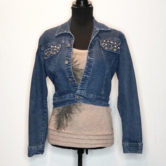 Revolt Jeans Jackets & Blazers - Cropped Denim Jacket.                          065